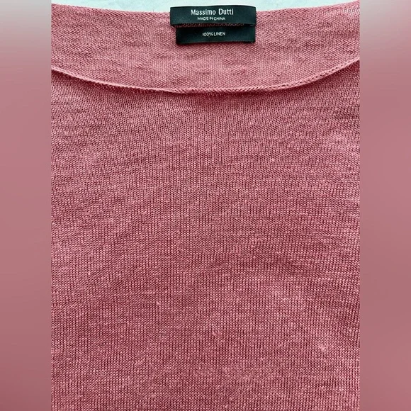 Massimo Dutti Linen Slub-Knit Sweater - Picture 3 of 10